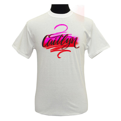 Custom Airbrush Script Name Design 001