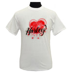 Custom Airbrush Script Heart Name Design 022