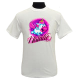 Custom Airbrush Script Unicorn Design 023