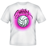 Custom Airbrush Volleyball Design 033