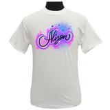 Custom Airbrush 90's Graffiti Script Name Design 026